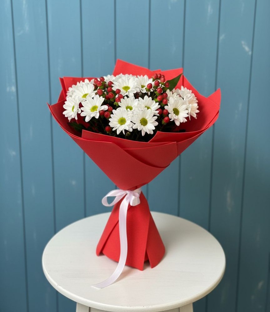 Букет цветов из: Хризантемы в Плотниково