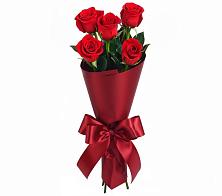 Букет 5 Красных роз Эдлесс Лав в Плотниково