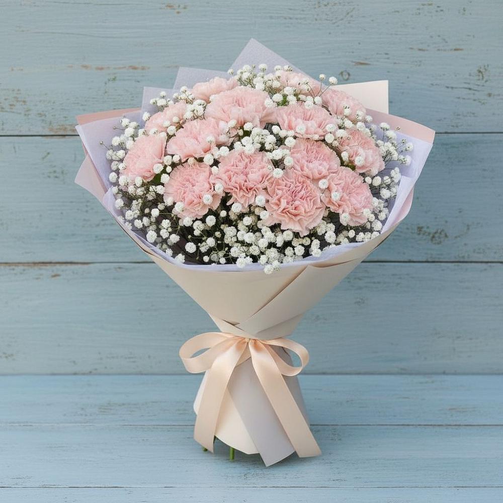 Букет цветов из: Гвоздики в Плотниково