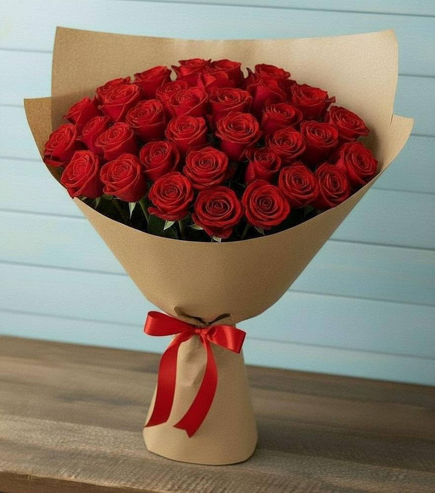 Букет Красные розы Милано в Плотниково
