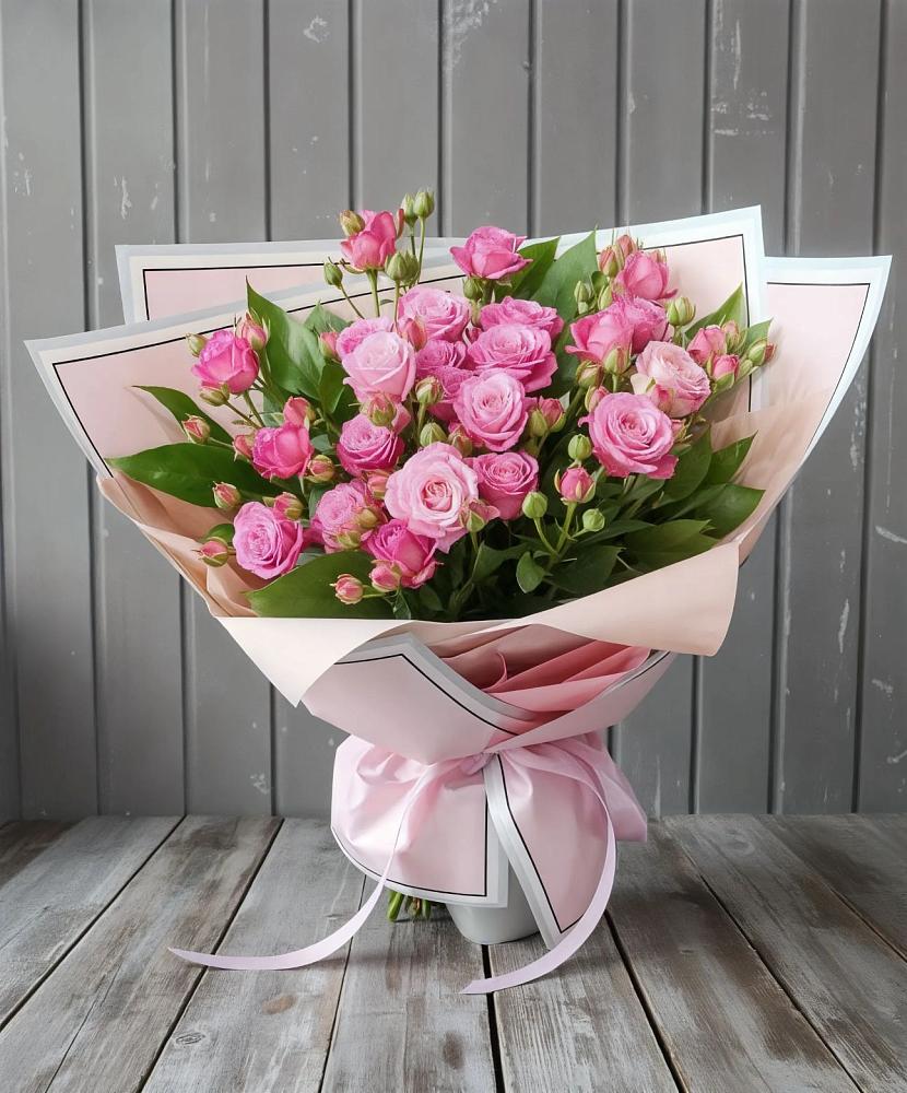 Букет Розовый кустик в Плотниково