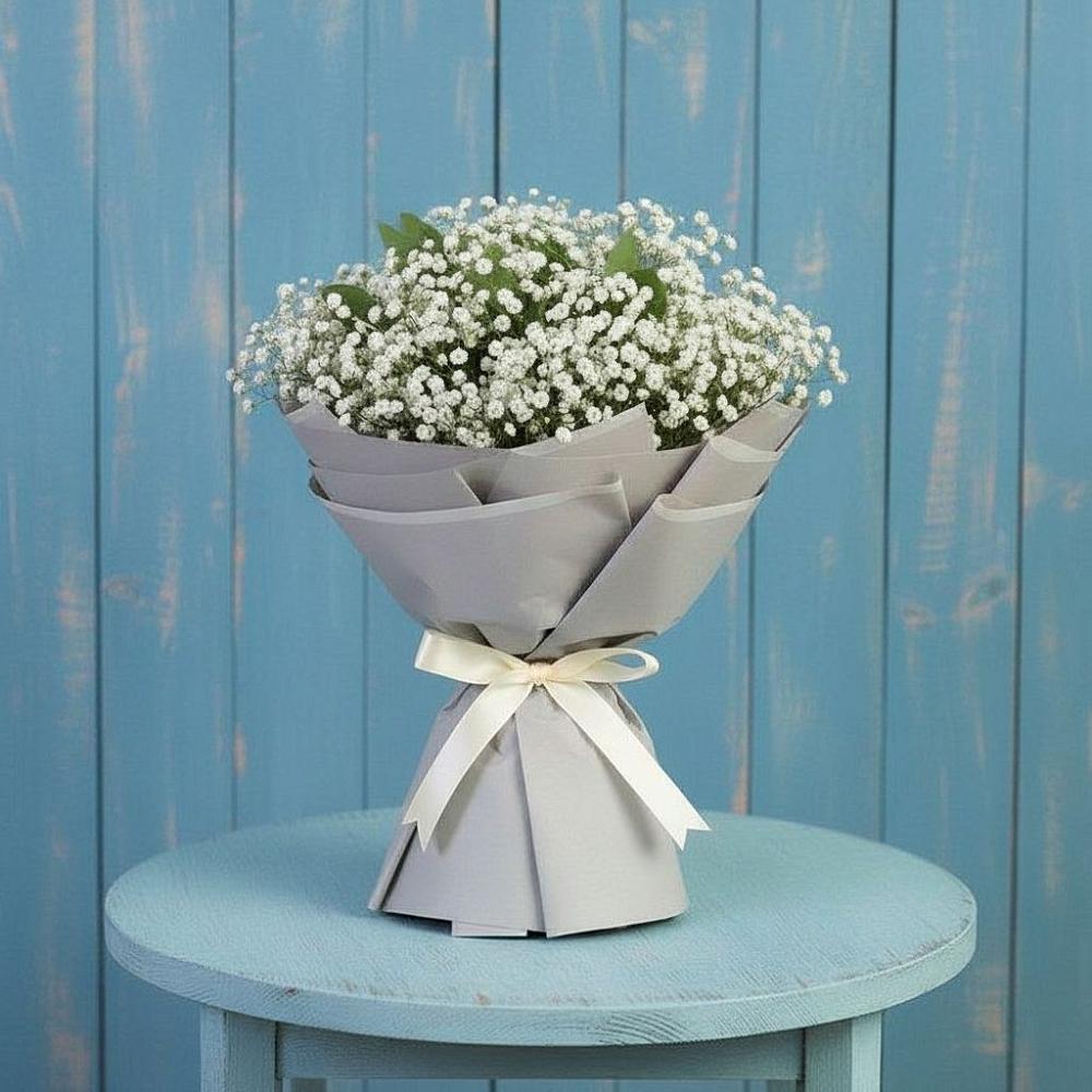 Букет цветов из: Гипсофила в Плотниково