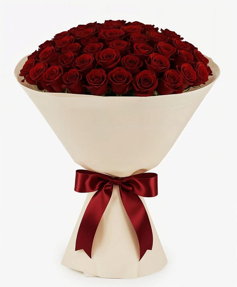 Букет 101 Бордовая роза Блэк Бакарра в Плотниково